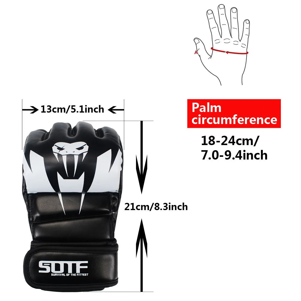 MMA Training Gloves – Open Palm | Sparring & Bag Work (Unisex)