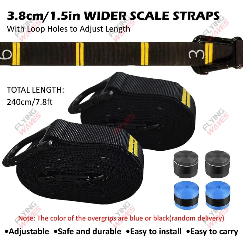 Wooden Gymnastic Rings – Adjustable Straps for Strength, Control & Stability