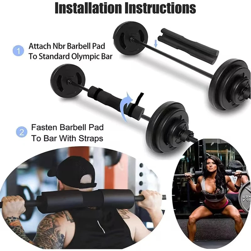 Hip Thrust Barbell Pad – Squat & Shoulder Protection