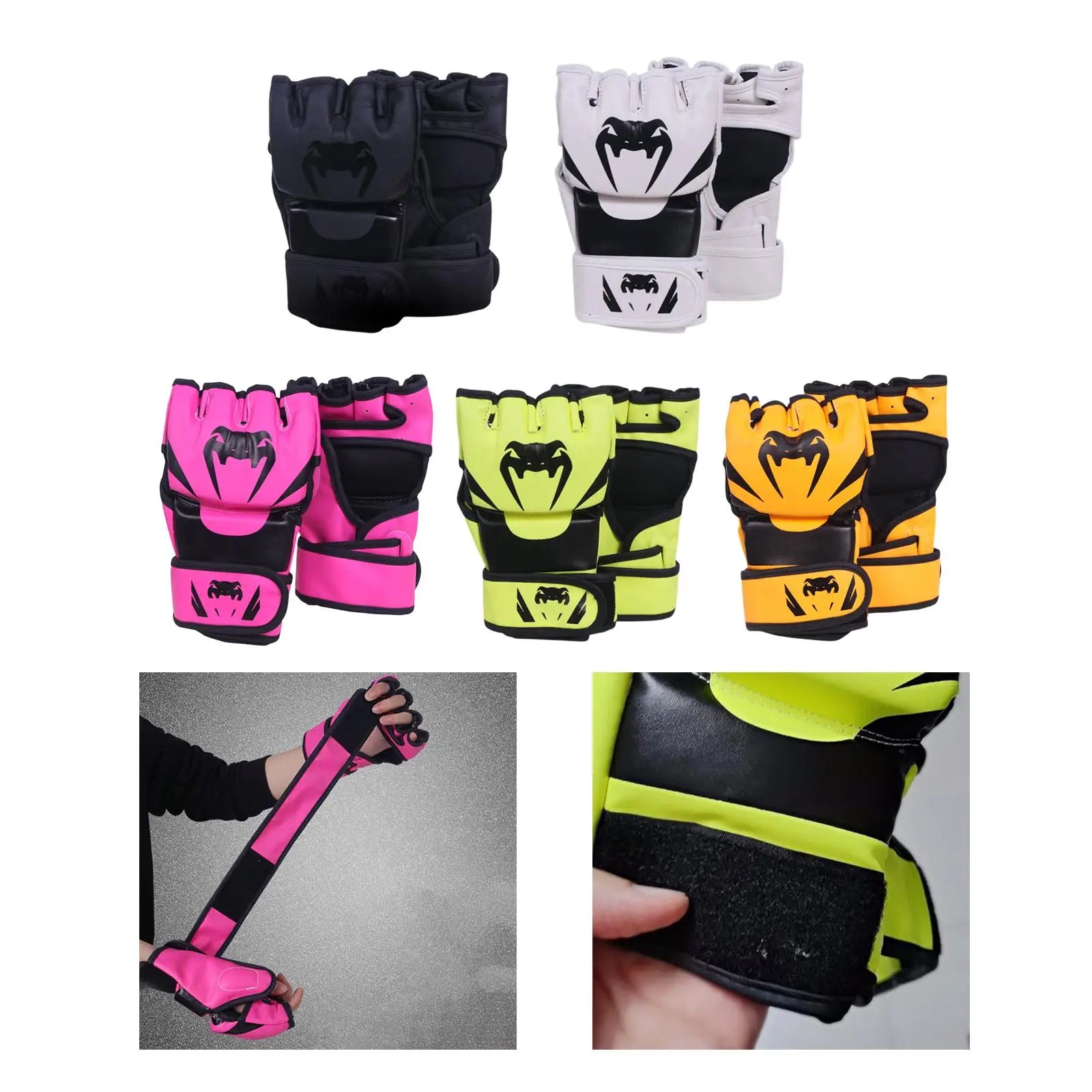 MMA Training Gloves – PU Leather | Sparring & Kickboxing (Unisex)