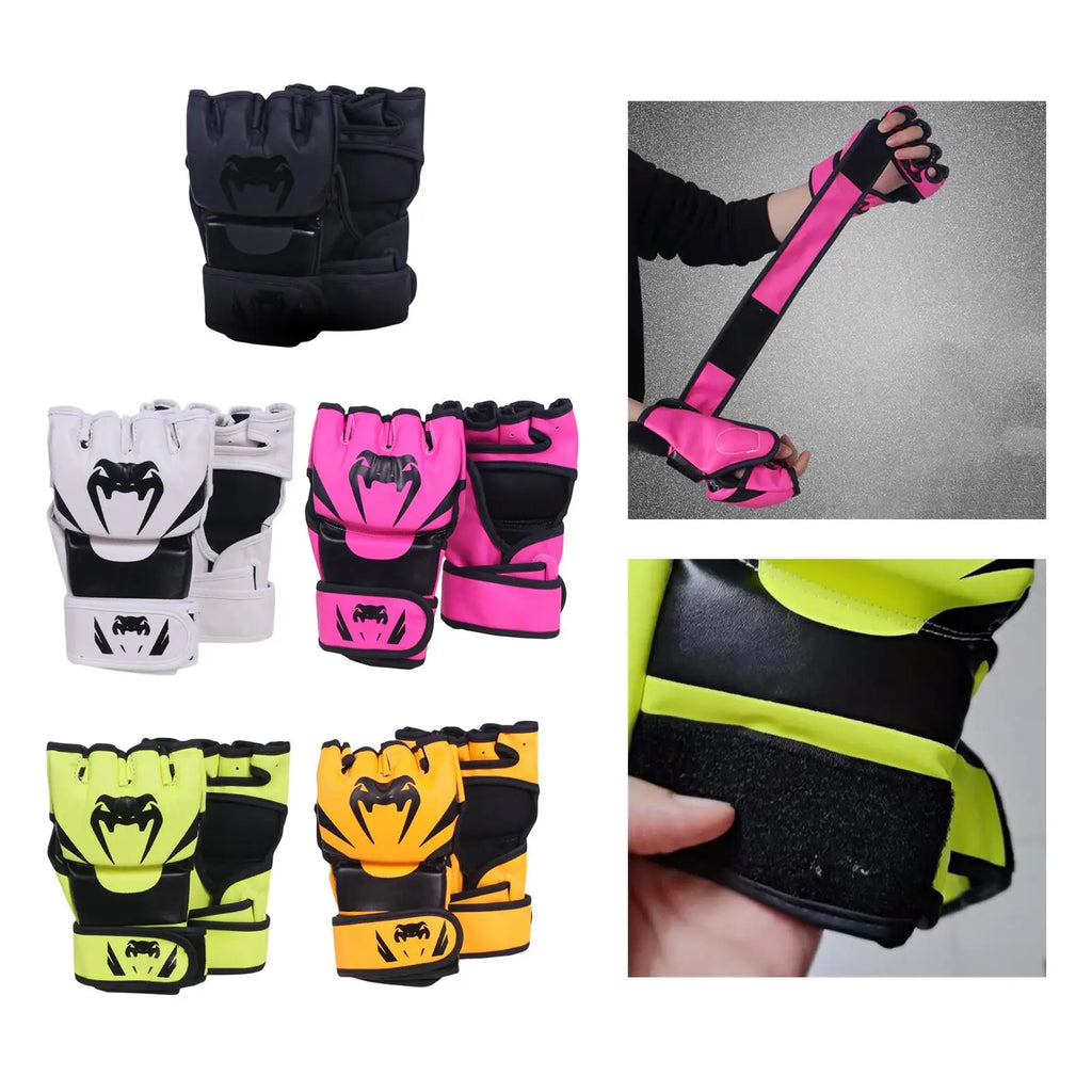 MMA Training Gloves – PU Leather | Sparring & Kickboxing (Unisex)